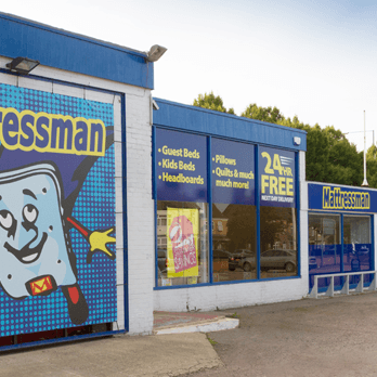 The Mattressman Peterborough store front